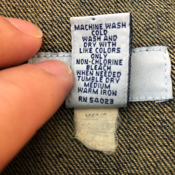 Mid 2000's Custom Patched Mens XL Denim Jacket 100% Cotton Kenkojuku, USA Flag - Picture 9 of 12